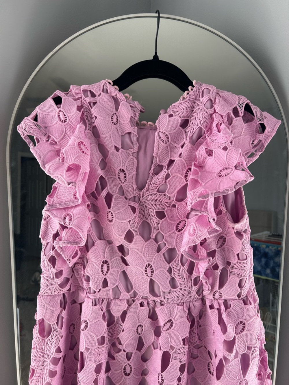 CROSBY by Mollie Burch Lilac Floral Lace Dress - Picture 5 of 5